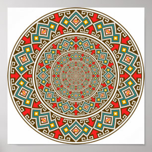Geometric Mandala Poster