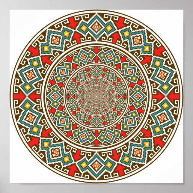 Geometric Mandala Poster (Vorne)