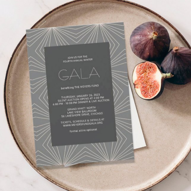Geometric Modern Gala Invitation Einladung (Von Creator hochgeladen)