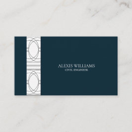 Geometric Modern Minimalistisch Elegant Beruflich Visitenkarte