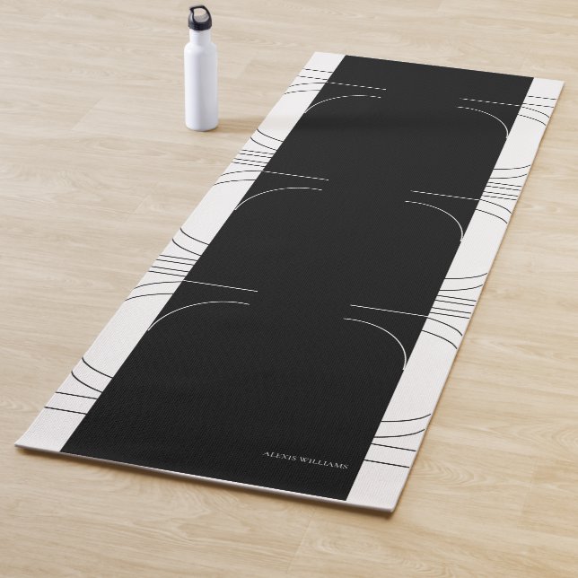 Geometric Modern Minimalistisch Elegant Personalis Yogamatte (Beispiel)