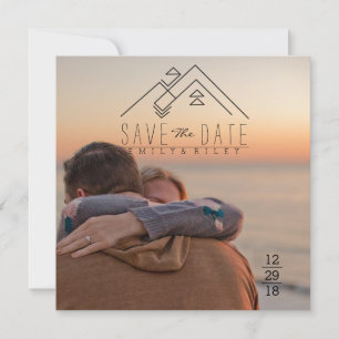 Geometric Mountian   SAVE THE DATE BOHEMISCH
