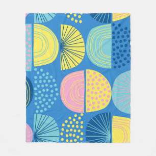 Geometric Nordic: Moderner Abstrakter Hintergrund. Fleecedecke