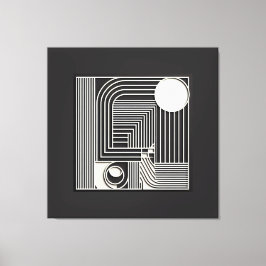 Geometric Orbit Lines Leinwanddruck