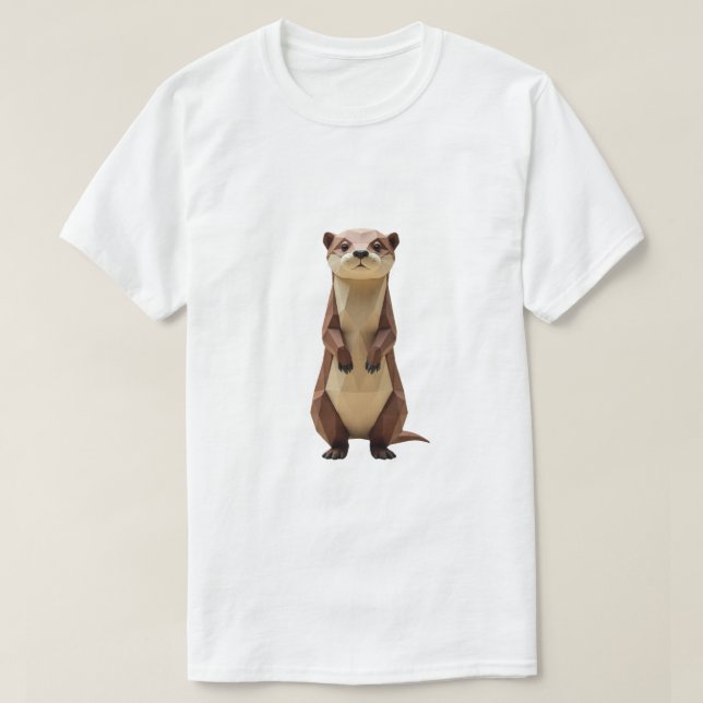 Geometric Otter T-Shirt (Design vorne)