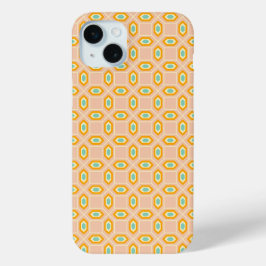 Geometric pattern in blue and orange diamond shape Case-Mate iPhone hülle