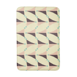 Geometric pattern in retro vibe badematte
