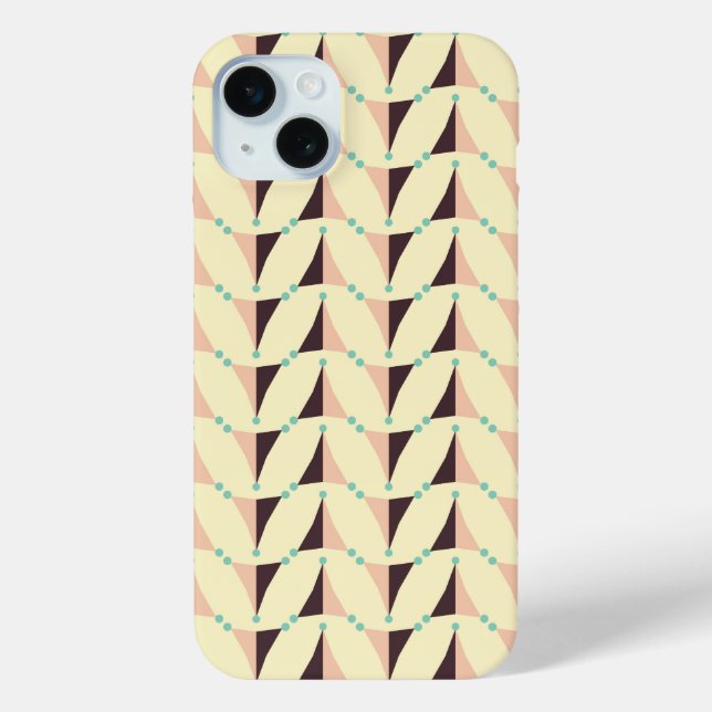 Geometric pattern in retro vibe Case-Mate iPhone hülle (Rückseite)