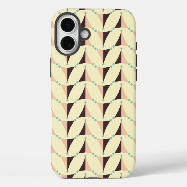 Geometric pattern in retro vibe Case-Mate iPhone hülle (Rückseite)