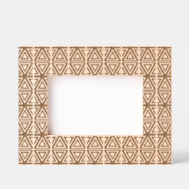Geometric Pattern Laser Etched Picture Frame Geätzte Rahmen