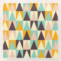 Geometric pattern of multi-colored triangles 