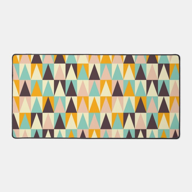 Geometric pattern of multi-colored triangles  schreibtischunterlage (Vorderseite)