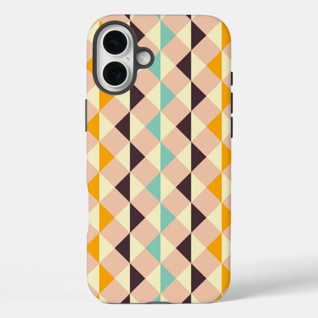 Geometric pattern overlapping diamonds & triangle Case-Mate iPhone hülle (Rückseite)