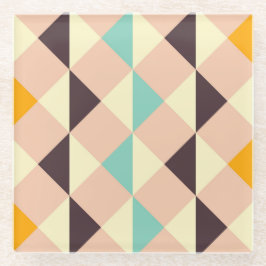 Geometric pattern overlapping diamonds & triangle glasuntersetzer