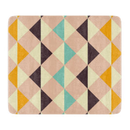 Geometric pattern overlapping diamonds & triangle schneidebrett