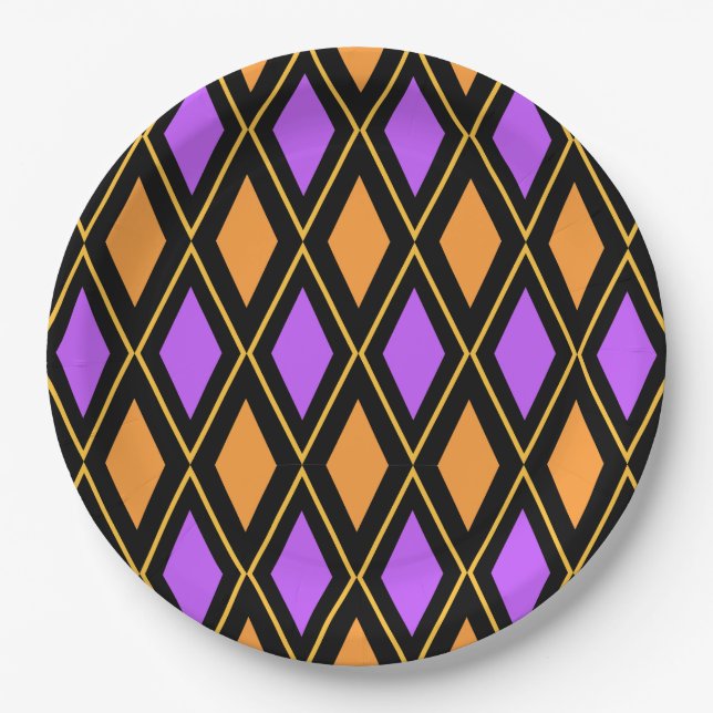 Geometric pattern pappteller (Vorderseite)