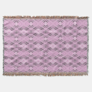 Geometric pattern retro pink diamonds decke