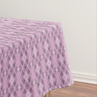 Geometric pattern retro pink diamonds tischdecke