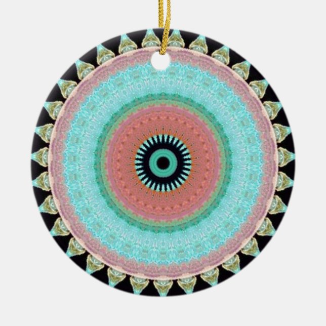 Geometric pattern Totem inver Keramik Ornament (Vorne)