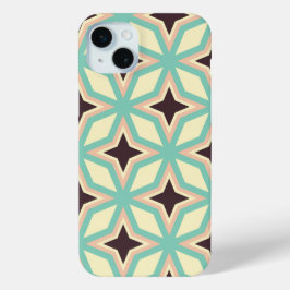 Geometric pattern with alternating dark star shape Case-Mate iPhone hülle