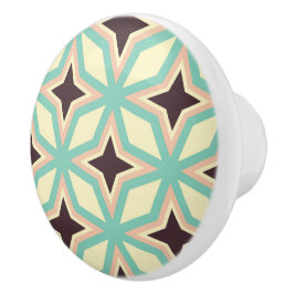 Geometric pattern with alternating dark star shape keramikknauf