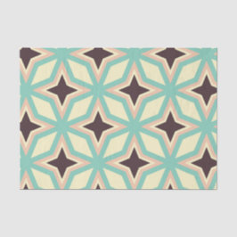 Geometric pattern with alternating dark star shape seidenpapier