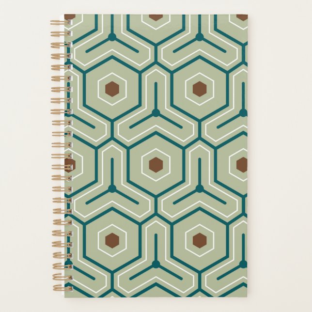 Geometric pattern with interlocking hexagons planer (Vorderseite)