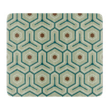 Geometric pattern with interlocking hexagons