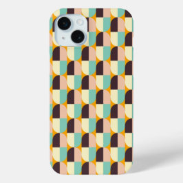 Geometric pattern with overlapping half-circles Case-Mate iPhone hülle