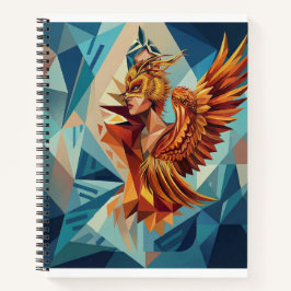 Geometric Phoenix Art Notebook Notizbuch
