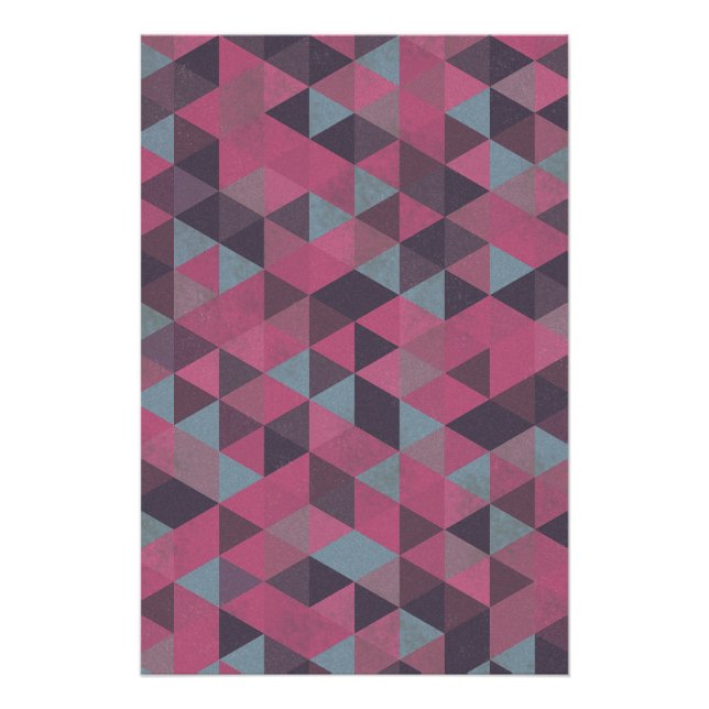 Geometric Pink Poster (Vorderseite)