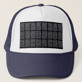 Geometric Pulse Foam Trucker Hat Truckerkappe