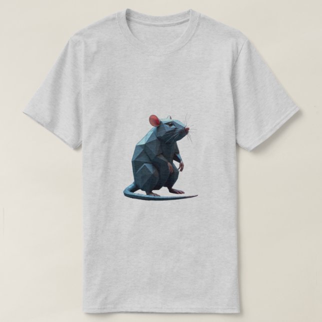 Geometric Rat T-Shirt (Design vorne)