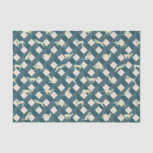 Geometric Safari Wild Leopard Animal Seidenpapier