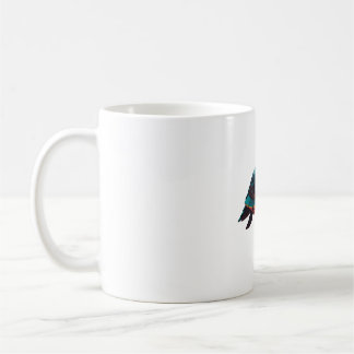 Geometric Sea Turtle Red Kaffeetasse