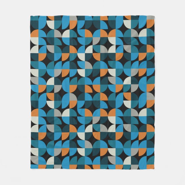 Geometric seamless mosaic tiles pattern, backgroun fleecedecke (Vorderseite)