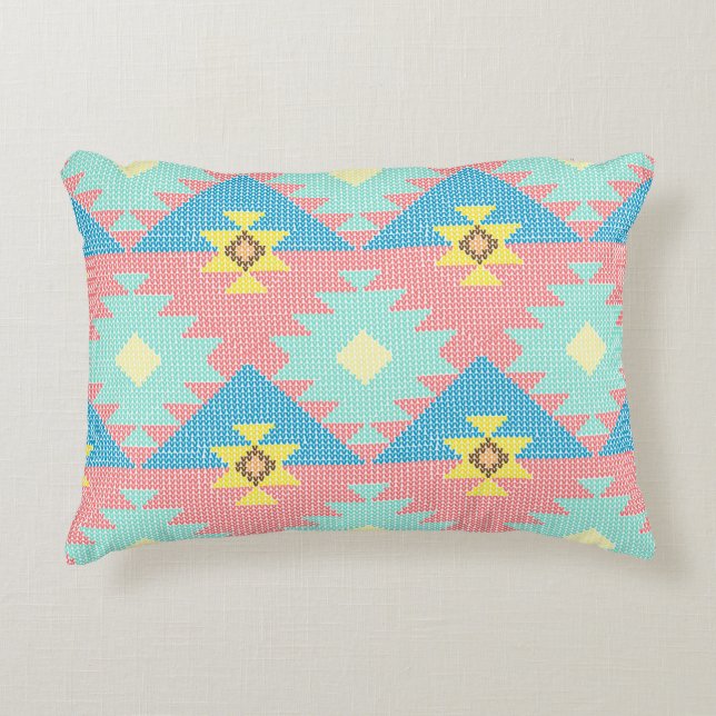 Geometric seamless pattern design,  home decor ide dekokissen (Vorderseite)