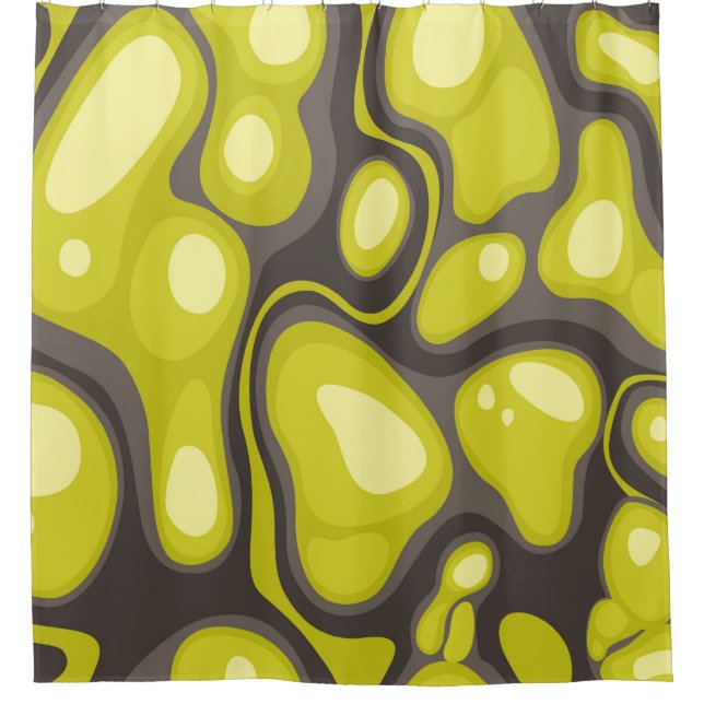 Geometric seamless pattern from spots. Abstract ca Duschvorhang (Vorderseite)