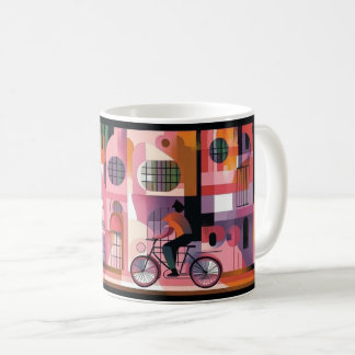 Geometric Shapes and Vibrant Colors Wall Art Print Kaffeetasse