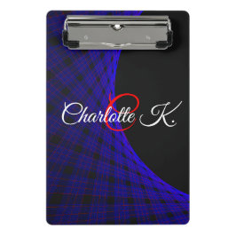 Geometric Space Carpet Mini Clipboard Klemmbrett