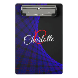 Geometric Space Carpet Mini Clipboard Mini Klemmbrett