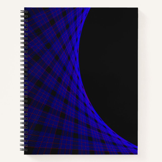 Geometric Space Carpet Spiral Notebook Notizbuch (Vorderseite)
