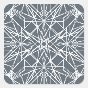 Geometric Symmetry Quadratischer Aufkleber