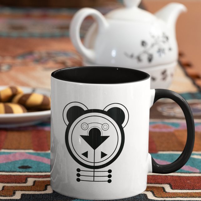 Geometric Tatsu Dragon Zodiac Tasse (Awaken your day with the bold energy of the Tatsu Dragon zodiac mug.)