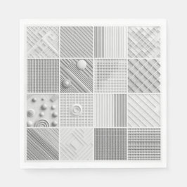 Geometric Texture Grid  Serviette