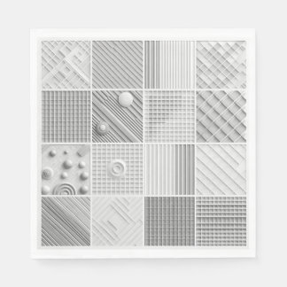 Geometric Texture Grid Serviette