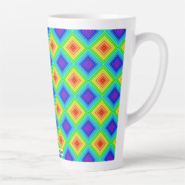 Geometric Topography - Latte Mug Milchtasse