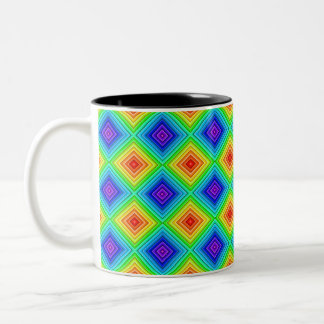Geometric Topography - Two-Tone Mug Zweifarbige Tasse