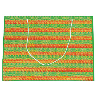 Geometric Tribal Retro Mid-Century Modern Pattern Große Geschenktüte