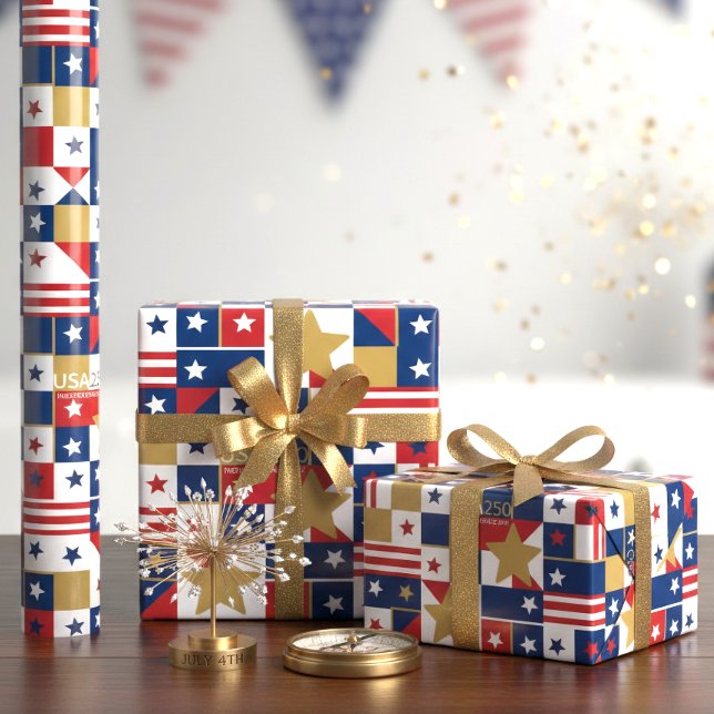 Geometric USA250 4. Juli ID1315 Geschenkpapier (Von Creator hochgeladen)